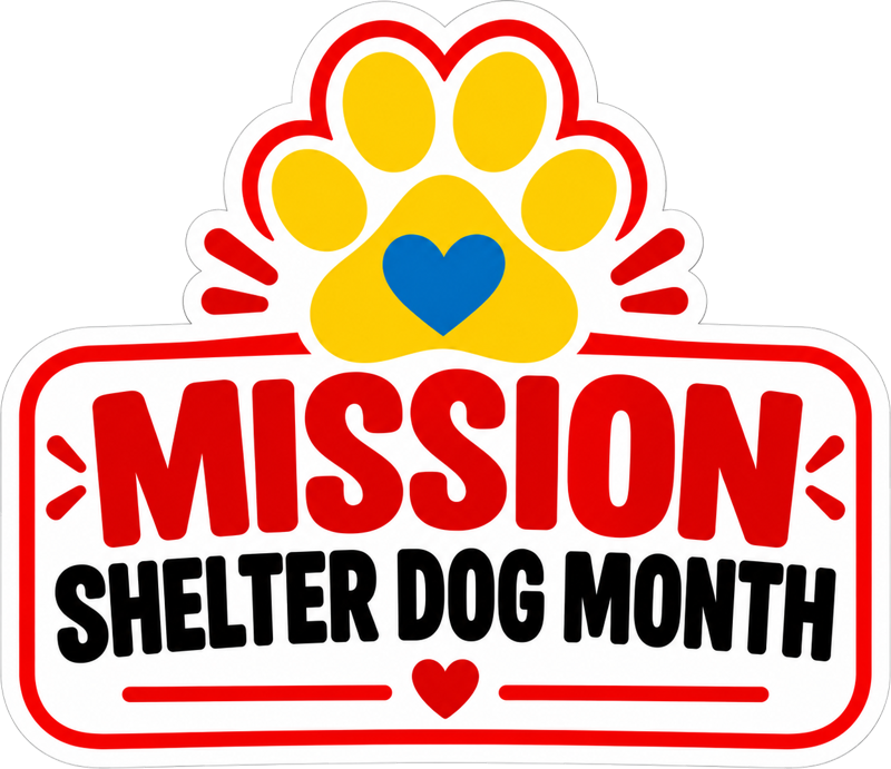 Shelter Dog Month challenge stamp